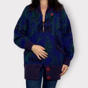 Vintage 1980s/1990’s La Monte, Wool Blend, Italian Sweater Cardigan